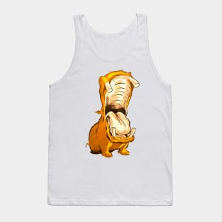 open mouth hippopotamus Tank Top